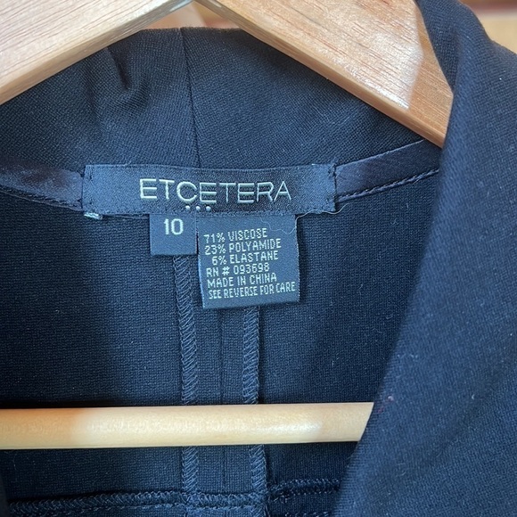 Etcetera Black sleeveless dress- with cowl neck- Size 10 - Picture 3 of 10